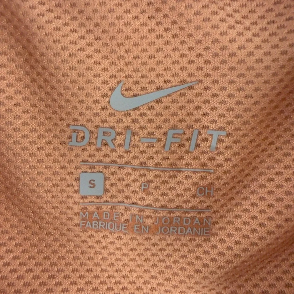 Nike Dri-FIT‎ Miler Crop Mesh Running Tank Top Mauve Orange Small